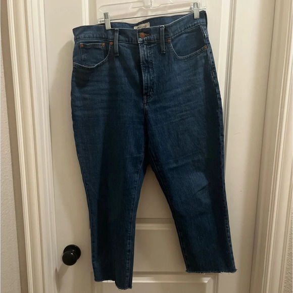 Madewell Jeans Women 31 Blue The Perfect Vintage Straight Baggy High Rise Denim - Picture 1 of 5